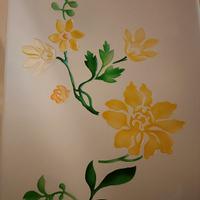 vetro decorato a mano