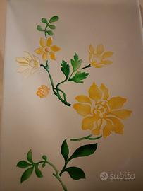 vetro decorato a mano