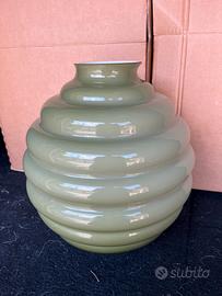Vaso Venini Deco’ color tortora h 29