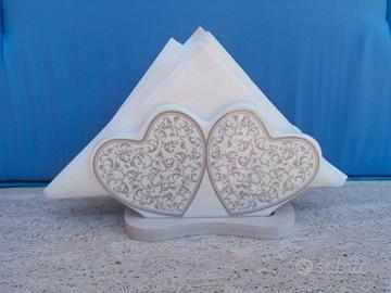 Portatovaglioli in porcellana