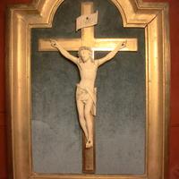 SPLENDIDO QUADRO con CRISTO CROCIFISSO META’ 1800