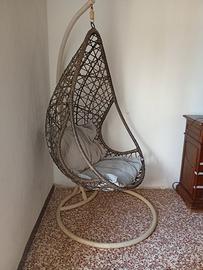 Dondolo in Rattan