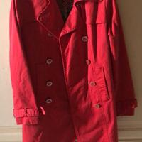 Trench rosso come nuovo