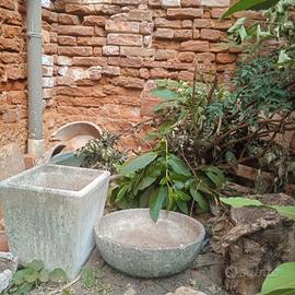 2 vasi in cemento graniglia