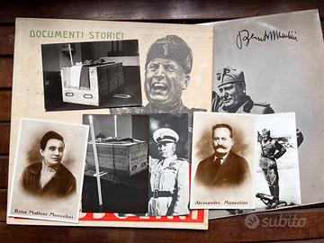 Lotto fotografie + dischi + cartoline firmata