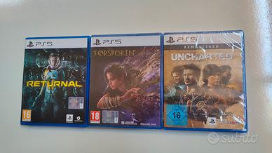 Giochi PlayStation 5 Uncharted Returnal Forspoken