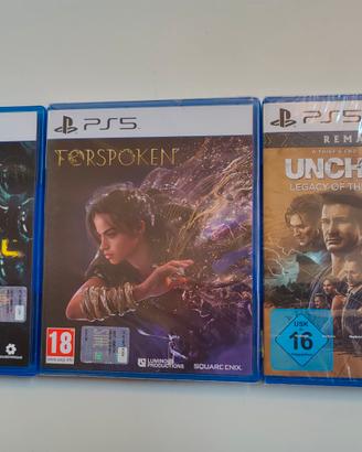 Giochi PlayStation 5 Uncharted Returnal Forspoken