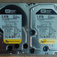 2 HDD WD Black 2TB e 1TB