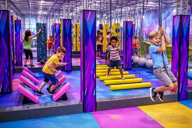 Gioco Percorso Ninja Warrior  x Parco Divertimenti