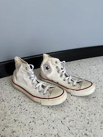 Converse all star bianche alte - tg.37
