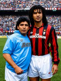 fotografia Milan Napoli Maradona e Gullit 
