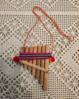 Flauto di Pan tradizionale (siku/zampoña)
