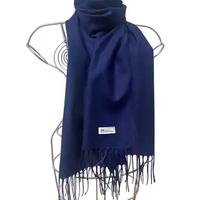 Sciarpa navy in tessuto lana superfine