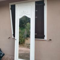 anta specchiera specchio legno shabby 
