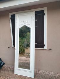 anta specchiera specchio legno shabby 