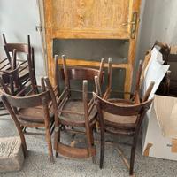 Lotto di n° 12 Sedie In Legno Mod. Milano da Bar '
