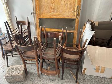 Lotto di n° 12 Sedie In Legno Mod. Milano da Bar '