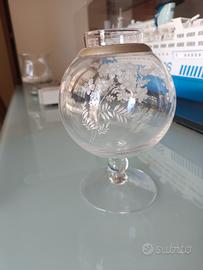 Vaso a coppa stile shabby - vintage 