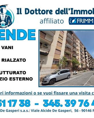 4 vani in via Messina Marine con terrazzo