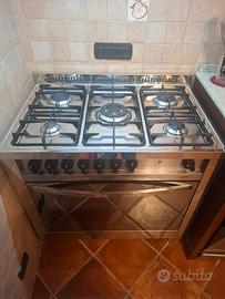 Cucina 5 fuochi lofra inox 90 cm libera inst.