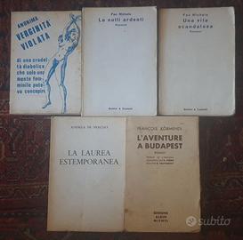 Lotto 5 libri erotismo anni '60 Le notti ardenti