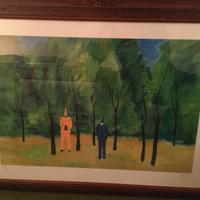 Quadro "Maschere nel bosco" di D'Accardi