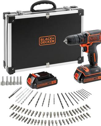 Kit trapano senza fili da 18 V BLACK+DECKER