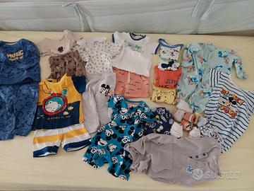 Abbigliamento bimbo 3-6-9-12-18 mesi 2 euro cad