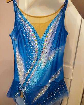 body ritmica blu 13 anni NUOVO