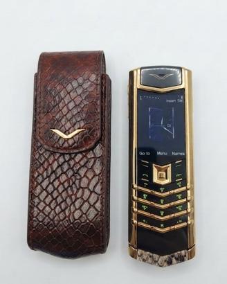 Vertu Signature S oro firmato pelle pitone