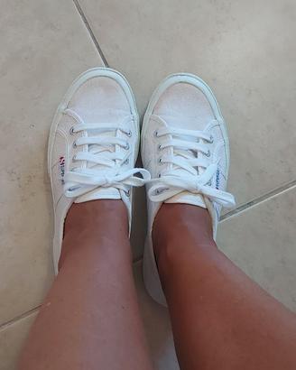Scarpe superga numero  37 bianche