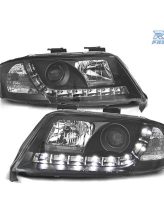 FARI AUDI A6 4B 97-99 LUCE DIURNA REALE SFONDO NER