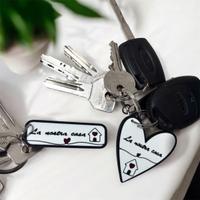 Coppia Portachiavi personalizzato “la nostra casa”