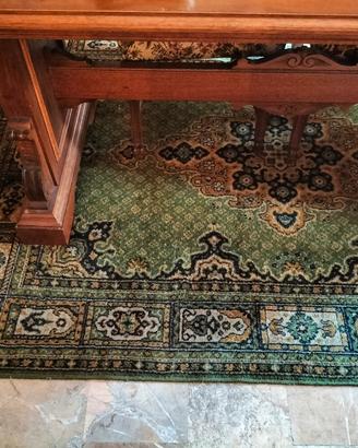 Tappeto stile persiano verde 215x160