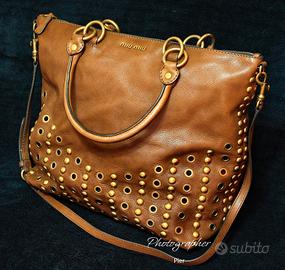 Borsa Miu Miu Tote in pelle 