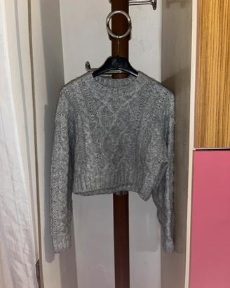 Maglione Donna Grigio Melange