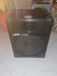  cassa lem lx150 attiva singola