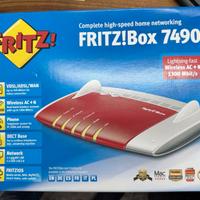 Modem/Router Fritz!Box 7490+Repeater 1200 PERFETTI