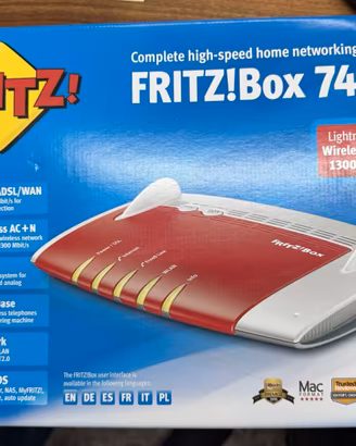 Modem/Router Fritz!Box 7490+Repeater 1200 PERFETTI