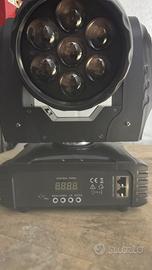 Testa Mobile LED”Bee Eye” RGBW con zoom