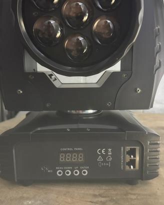 Testa Mobile LED”Bee Eye” RGBW con zoom