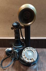 telefono antico a candela 