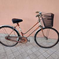 Bicicletta da 26 bronzo con cesto meccanica perfet