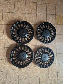 COPRI-CERCHI-COPPE-BORCHIE COL-NERO ORIG LANCIA Y