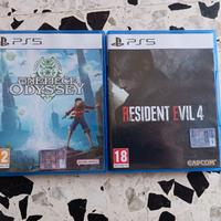 Giochi Ps5 ( Resident evil 4 e One piece Odyssey)