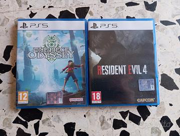 Giochi Ps5 ( Resident evil 4 e One piece Odyssey)