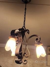 lampadari in ferro battuto