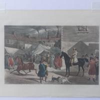 Stampe fine '800 (cavalli, cani, vita all'aperto)