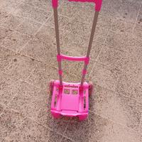 carrello per zaino rosa