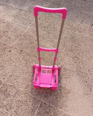 carrello per zaino rosa